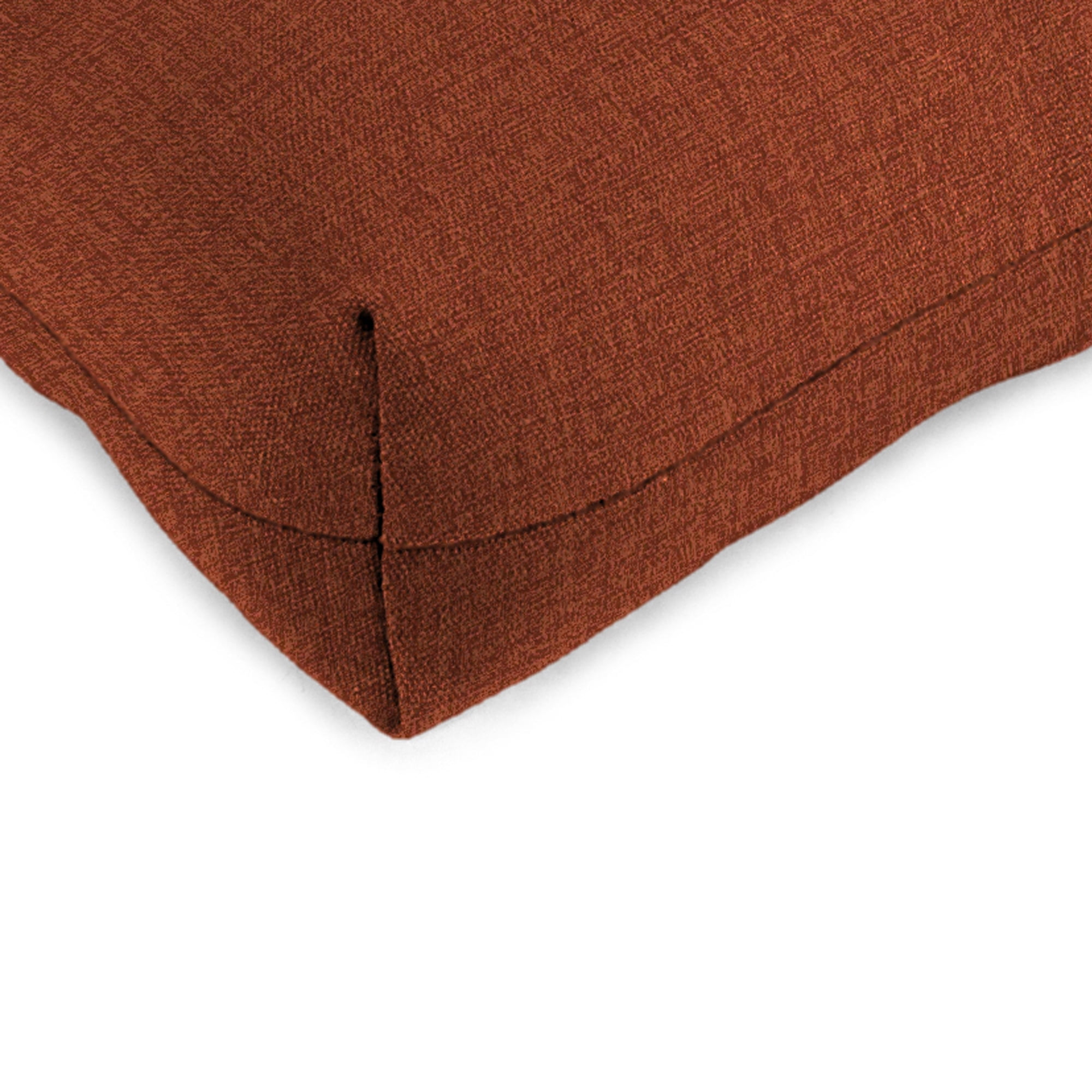 Jordan Manufacturing 3-Piece McHusk Brick Red Solid Tufted Outdoor Cushion with 1 Wicker Bench Cushion and 2 Wicker Seat Cushions