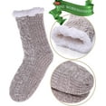thumbnail image 6 of Women Slipper Fuzzy Socks Fluffy Cozy Cabin Warm Winter Soft Thick Comfy Fleece Non Slip Home Socks 1Pairs, 6 of 7