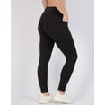 thumbnail image 3 of 4-Pack: Women's Full Length Fitted Athletic Yoga Performance Leggings with Pockets (Available in Plus Size), 3 of 6