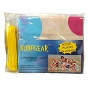 George J Marshall 71" X 87" Printed Beach Cover with Sand Spikes