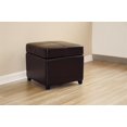 thumbnail image 2 of Storage Cube Ottoman in Dark Brown, 2 of 4