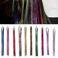 thumbnail image 5 of Ensemble de Perruques en Métal Pailleté pour Femmes, Cheveux de Fée, Fil de 43,3 Pouces (Environ 110 cm), Fil Chauffant, 14 Couleurs, Extensions de Cheveux, 5 of 5