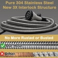 thumbnail image 5 of FangFarm Flexible Metal Garden Hose: 100ft Stainless Steel Water Hose - Anti-Kink & Lightweight - Easy to Coil for Plant Watering & Yard Tool Cleaning, 5 of 9
