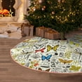 thumbnail image 5 of Fotbe Insects And Medicinal Herbs Pattern Christmas Tree Skirt, Tree Skirts Plush Christmas Decorations, Christmas Tree Skirts Xmas Decorations Holiday Party Decor-48", 5 of 6