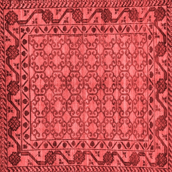 Ahgly Company Indoor Square Southwestern Red Country Area Rugs, 5' Square