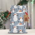 thumbnail image 5 of Naloa Happy Snowmen Snowfall Drawstring Christmas Bags, 3D Xmas Gift Bags, Christmas Wrapping Bags, Xmas Goodie Bags, Treat Pouch Bags, Party Favor Bags-Medium, 5 of 9