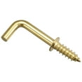 thumbnail image 4 of Uxcell 1" Screw Eye Hooks Self Tapping Screw-in Hanger Hooks Carbon Steel Golden 50 pcs, 4 of 5
