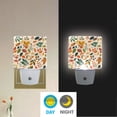 thumbnail image 2 of Yayeee LED Plug in Night Light for The Home with Auto Dusk to Dawn Light Sensors, 2 Pack, Beige Retro Leaves, 2 of 6