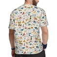 thumbnail image 2 of Wukai Dogs Funny Pets Print Men's Short-Sleeved Mesh T-Shirt,Quick-Dry Short Sleeve Workout T-Shirt-, 2 of 8