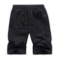 thumbnail image 3 of Men's Big & Tall Cargo Shorts Drawstring Elastic Waist Relaxed Fit Shorts Summer Fashion 2023 Outdoor Multi-Pocket Work Casual Shorts, 3 of 4
