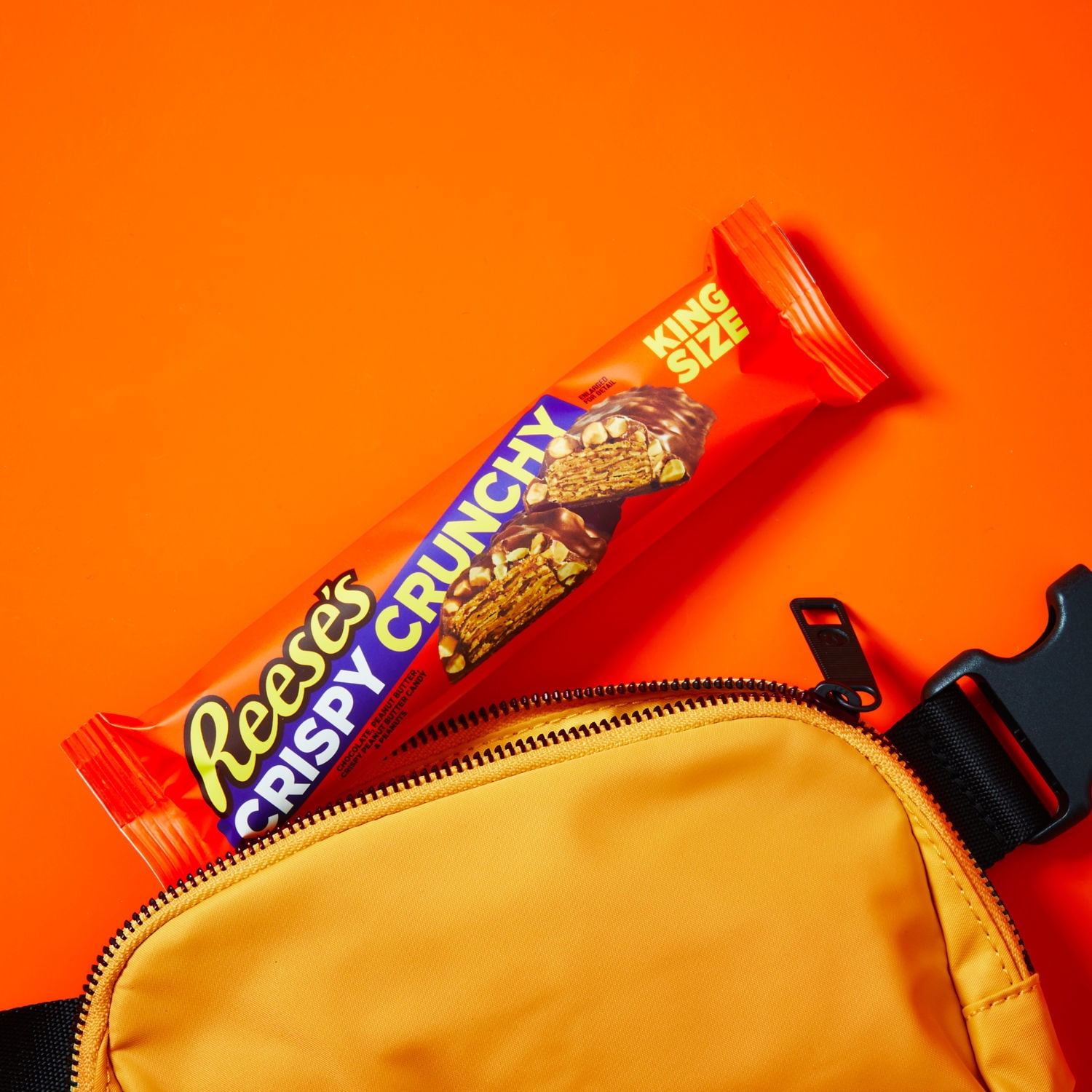Reese's Crispy Crunchy Peanut Butter and Peanuts King Size Candy, Bars 3.1 oz, 18 Count