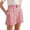 Pink, variant on WILLBEST Womens Shorts 5 Inch Inseam Loose Fit Womens Summer Casual High Waist Shorts Solid Color Elastic Buckle Zipper Casual Shorts