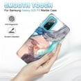 thumbnail image 4 of CASEFIV for Samsung Galaxy S20 FE 5G Case,Marble Pattern 3 in 1 Heavy Duty Shockproof Rugged Hard PC+Soft Silicone Drop Protective Covers for Women Girls,Blue Gray, 4 of 7
