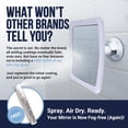 thumbnail image 4 of MIRRORVANA Fogless Shower Mirror with 360° Suction Cup - Anti Fog & Mist Free Shatterproof Shaving Mirror for Bathroom - 16cm x 16cm (Pure White), 4 of 7