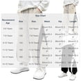 thumbnail image 6 of FRSASU Girl's Baggy Wide Leg Pants Elastic Waist Workout Track Color Block Parachute Pants with Pockets Black-C, 6 of 6
