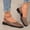 Coffee, variant on Womens Flat Mules Closed Square Toe Slingback Slip On Flats Work office Dress Sandal Shoes Coffee 5.5(36)