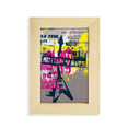 thumbnail image 1 of Graffiti Street Culture Colorful Guitar Pattern Desktop Display Photo Frame Picture Art Painting 5x7 inch, 1 of 3