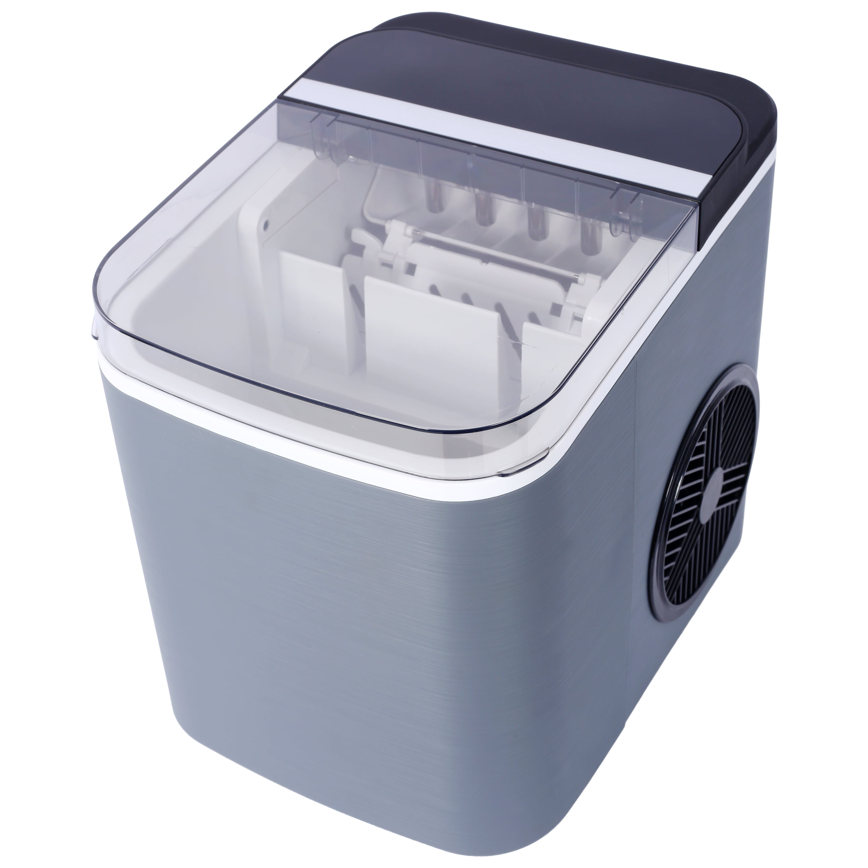 Ice Maker Countertop, Portable Ice Machine, Self-Cleaning Ice Makers with Basket and Scoop, 9 Cubes in 6 Mins, 26 lbs per Day, Ideal for Home, Kitchen,