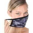 thumbnail image 3 of 3 Packs of Camouflage Print Fashion Washable Adults Unisex One Size Face Covering Mask - Navy Camouflage (3 Packs), 3 of 3