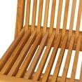 thumbnail image 4 of vidaXL Patio Chairs Outdoor Bistro Folding Chair with Cushions Solid Wood Teak, 4 of 11