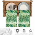 thumbnail image 5 of Monstera Leaves Kitchen Towels Set of 2, Summer Tropical Plants Palm Leaf Ombre Green Absorbent Dish Towels for Kitchen, Microfiber Hand Towel, Quick Drying Tea Towel for Cleaning Dishcloths, 5 of 7