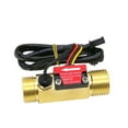 thumbnail image 2 of DN15 DN20 Water Flow Sensor Brass External Thread1.75MPa Hall Sensor Pulse Turbine Flowmeter DC5~18V With Temperature Detection ,Durable Build, 2 of 6