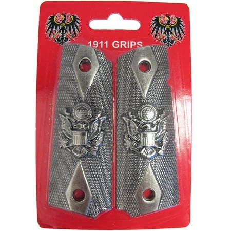 1911 Auto Frame - American Eagle Army Emblem Pewter 1911 Pistol Gun Grip Frames Handle New