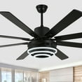 thumbnail image 3 of Bella Depot 72" Modern Black LED Ceiling Fan 6-Speed Reversible DIY Shape Chandelier With Dimmable Light and Remote Control, 3 of 14