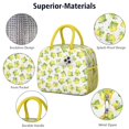 thumbnail image 4 of Lunch Bag Lunch Box for Women Reusable Insulated Lunch Bags,Water-Resistant Lemon Print Cooler Lunch Tote Bag, Large Capacity for Work Travel Picnic, 4 of 6