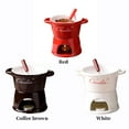 thumbnail image 2 of verishout Melting Mug Creative Tableware Set For Ice Cream Lovers Ceramic Butter Warmer red 201-300ml, 2 of 3