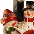 thumbnail image 2 of 13 in. Lighted Snowmen Décor Piece, 2 of 3