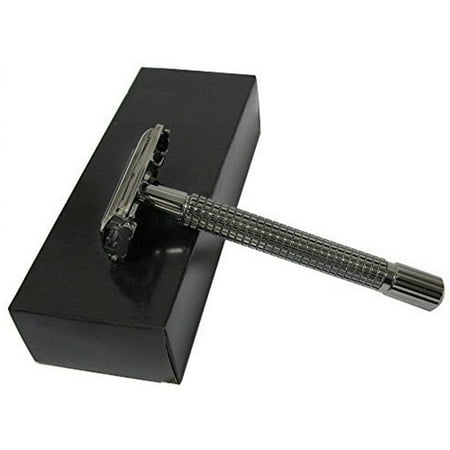 Premium New Men\'s Double Edge Shaving Safety Razor Long Handle Butterfly Open Double Edge Razor