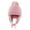 Pink, variant on Opvise Children Winter Hat Thick Head Ear Protection Plush Ball Decor Lace Up Windproof Elastic Cold Resistant Unisex Baby Cap Beanie Winter Accessories Khaki