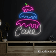 thumbnail image 3 of Glowneon Cake Neon Sign, Birthday Cake Led Sign, Bakery Wall Decor, 3 of 4