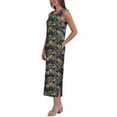 thumbnail image 2 of Briggs Ladies' Linen Dress (Black Floral, XX-Large), 2 of 3