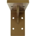 thumbnail image 6 of Ekena Millwork 2"W x 6"D x 3 3/4"H Embrey Steel Bracket, Hammered Gold, 6 of 12