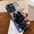 thumbnail image 3 of Kawaii Cat Invisible Make-up Mirror Bracket With Lens Film Gradient Flash Powder Advanced Sense All-inclusive Anti-fall Phone Case For Apple Iphone, 3 of 5