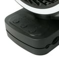 Mainstay 7 "Rechargeable USB Clip and Table Fan with LED Black