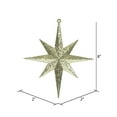 thumbnail image 2 of Vickerman 8" Gold Iridescent Glitter Bethlehem Star Christmas Ornament, 4 per Box, 2 of 2