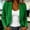 Green, variant on Womens Casual Blazer Red Long Sleeve Notched Lapel Lightweight Wrinkle Free Business Work Jacket,Size M