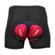 thumbnail image 1 of Ciclismo 3D Pantalones Cortos Acolchados Bicicleta Ciclismo Ropa Interior Pantalones Cortos Ajustados Rojo 2XL Sunnimix Pantalones cortos de ciclismo para hombre, 1 of 8