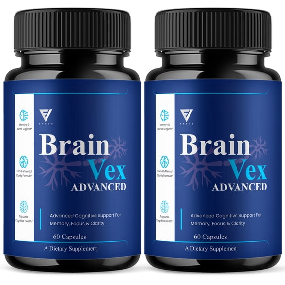 (2 Pack) Brain Vex Advanced, BrainVex Brain Health Formula (120 Capsules)