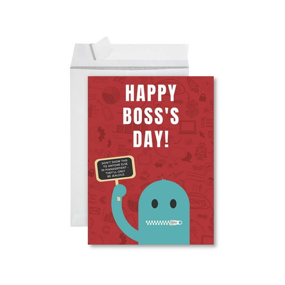 Koyal Wholesale Funny National Boss's Day Jumbo Card, Happy Boss's Day! Don't Show This To Anyone Else, 1-Pk
