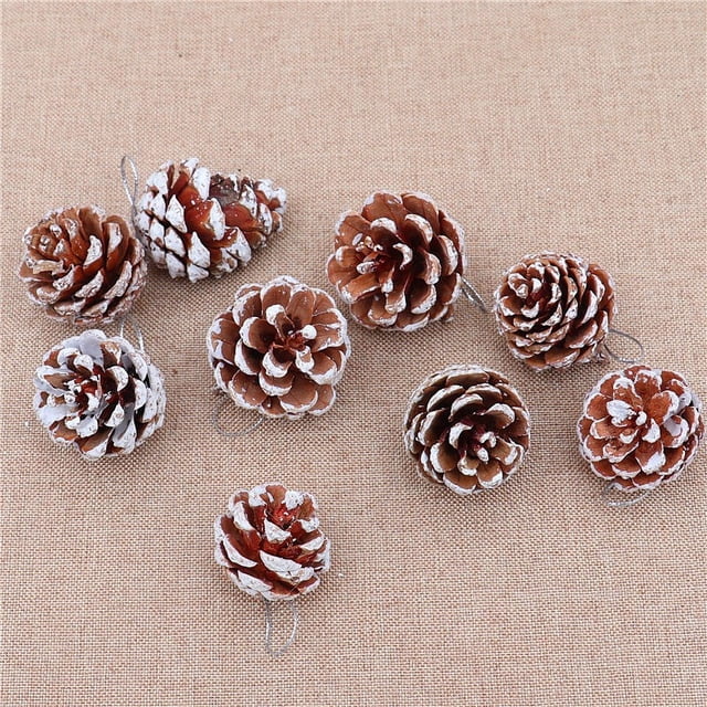 Conjunto Navideño 18 Conos de Navidad, Adornos de Árbol de Navidad, Decoración para Fiesta, Accesorios de Fiesta de Navidad, para Salón, Metal, 2-Tier, para Dormitorio