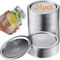 thumbnail image 1 of Wide Mouth Canning Lids,86mm Mason Canning Jar Lids,Leak Proof Split-Type Lids Wide Mouth Jar Lids Fits Ball and Kerr Large Mouth Jars(24 pcs), 1 of 8