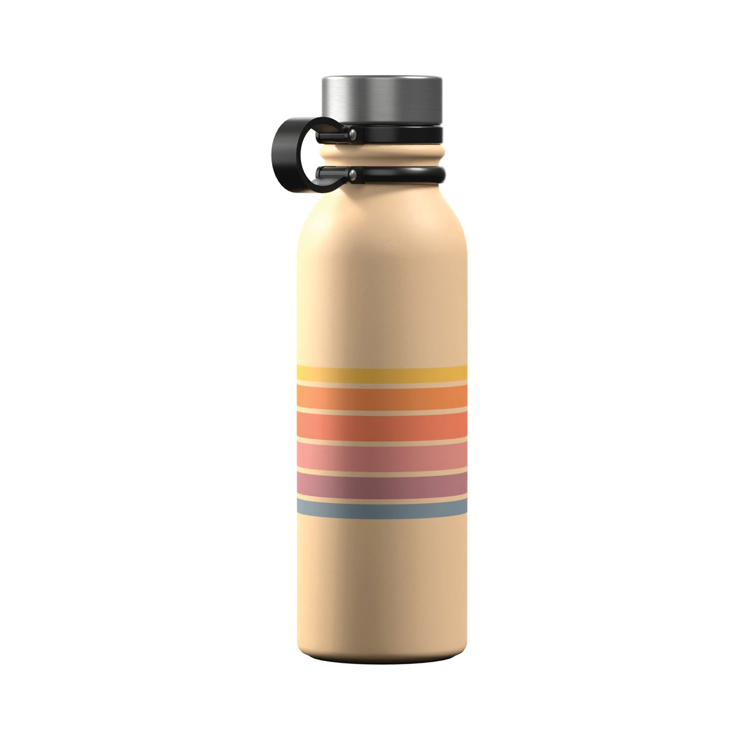 Outdoors Professional 20-Oz. Stainless Steel Double-Walled Vacuum-Insulated Travel Bottle with Leakproof Screw Cap (Retro), OUTD9287