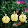 thumbnail image 4 of Christmas Decoration Balls, Christmas Tree Ornaments, 6 PCS Red Gold White Hanging Balls Set, Plastic Material Durable Holiday Decor, 4 of 7