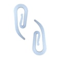 thumbnail image 2 of LABRIMP 120Pcs White Plastic Curtain Hooks for Hanging Curtains Window Dressing, 2 of 8
