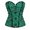 Green, variant on Women's Gothic Corset Tops Bustier Waist Cincher Underbust Corsets Vest Tank Top, Green Size L