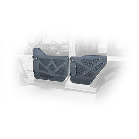 Rear Half Door with Aluminum Mesh for 2018 Plus Jeep JL & 2020 Plus Jeep JT